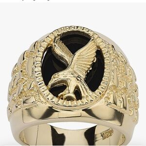 Palm Beach Boutique Gold and Black Eagle Ring Size 14